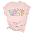 thumbnail image 1 of Womens Easter Tshirt Easter Themed Tumblers Bunny Short Sleeve T-shirt-Light Pink-xxl, 1 of 1