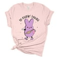 thumbnail image 1 of Womens Easter Tshirt So Peepin Boujee Tumbler Short Sleeve T-shirt-Light Pink-xl, 1 of 1