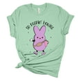 thumbnail image 1 of Womens Easter Tshirt So Peepin Boujee Tumbler Short Sleeve T-shirt-Mint-4xl, 1 of 1