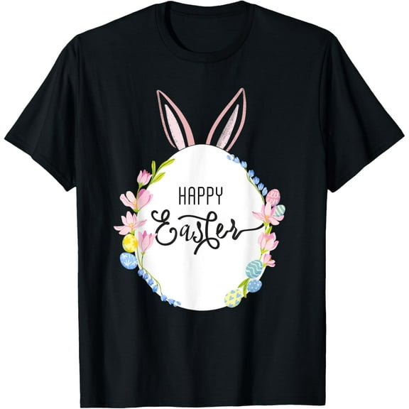 Womens Easter bunny T-Shirt men and women can wear, black, white, gifts