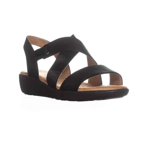 Womens Easy Spirit Kalani2 Ankle Strap Sport Sandals, Black