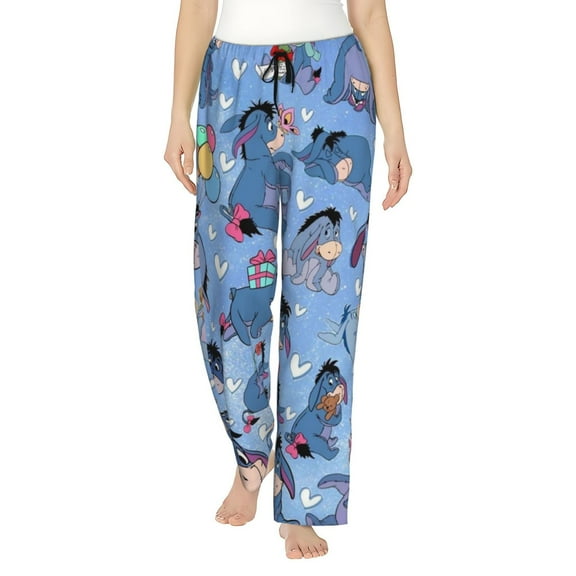 Womens Ee-Yore Pajama Pants Soft Lightweight Pajama Pants Cartoon Pajama Bottoms
