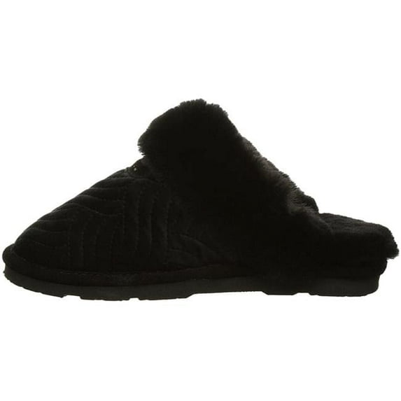 Womens Effie Sheepskin Slipper - Black Velvet - Size 6