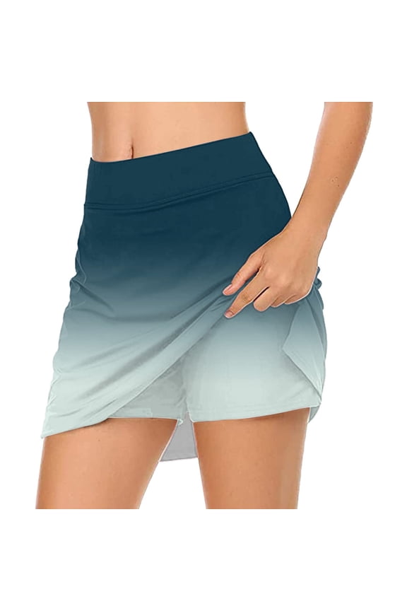 Womens Elastic Active Athletic Skorts Summer Lightweight Tennis Skirt Perfect for Running Training Sports Golf