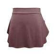 thumbnail image 1 of Womens Elastic Ballet Dance Skirt - Pull On Side Split Mini Skirt - Suitable for Skating Gymnastics Performance Daily Wear, 1 of 2