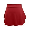 thumbnail image 1 of Womens Elastic Ballet Dance Skirt - Pull On Side Split Mini Skirt - Suitable for Skating Gymnastics Performance Daily Wear, 1 of 2