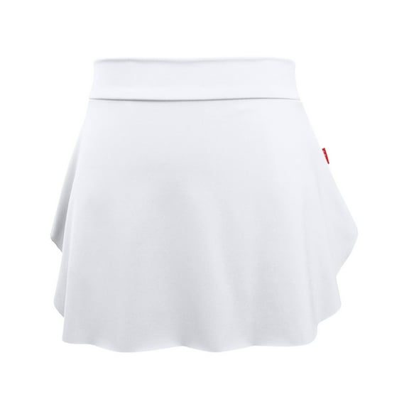 Womens Elastic Ballet Dance Skirt - Pull On Side Split Mini Skirt - Suitable for Skating Gymnastics Performance Daily Wear