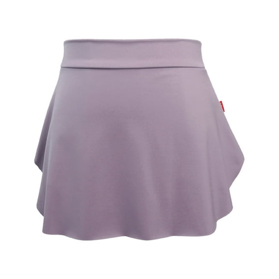 Womens Elastic Ballet Dance Skirt - Pull On Side Split Mini Skirt - Suitable for Skating Gymnastics Performance Daily Wear