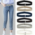 thumbnail image 1 of Womens Elastic Stretch Waist Belt with Minimal Buckle Invisible Under Clothing, 1 of 3