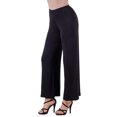 thumbnail image 1 of Womens Elastic Waist Palazzo Pants, 1 of 10