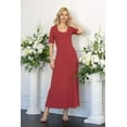 thumbnail image 1 of Womens Elbow Sleeve Maxi Dress, 1 of 1