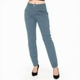 thumbnail image 1 of Womens Elegant Casual Daily Straight Leg Casual Pants Suit Pants Solid Color Zipper Button Trousers Womens Pant Suits Casual Pencil Pant Warm up Pants Drawstring Pants for Women Women Pants Casual, 1 of 6