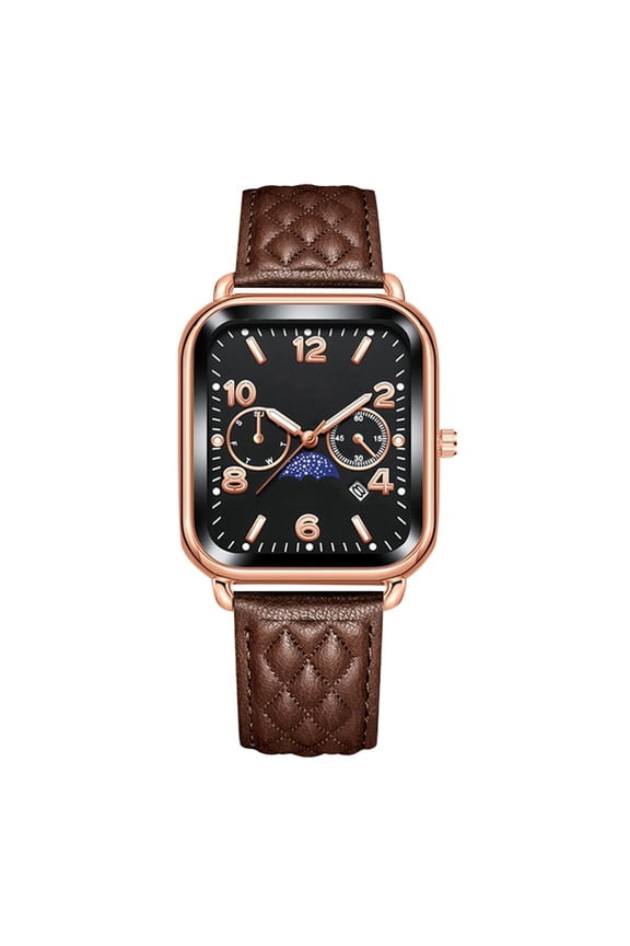 Womens Elegant Classic Retro Vintage Square Luminous Analog Watch
