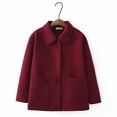 thumbnail image 1 of Womens Elegant Down Puffer Jacket Button Front With Pockets For Sophisticated Winter Warmth Womens Winter Coats, 1 of 9