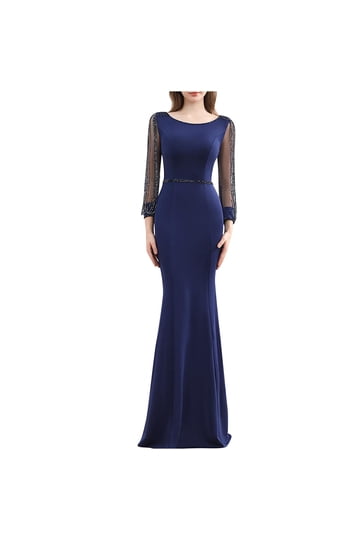 green emerald velvet dress Long Sleeve Appliques Prom Dress, A Line Prom Dresses, Split Slit Evening  Dress T825