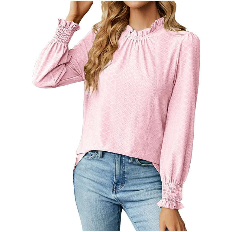 Light pink dressy blouses deals