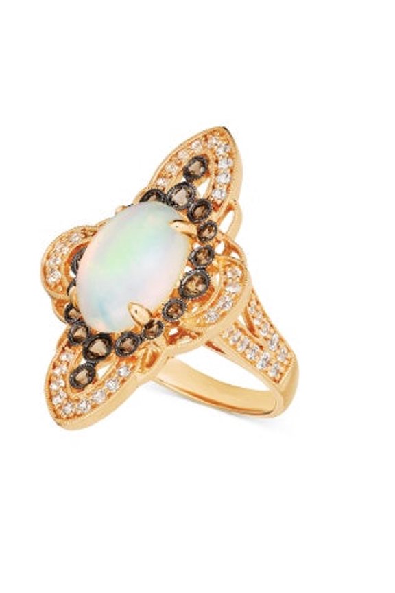 Womens Elegant Moonstone Rings: Exquisite Alloy Crystal Jewelry for a Touch of Celestial Glamour and Style