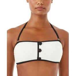 Swimsuits For All Women's Plus Size Beach Babe Triangle Bikini Top 10 White