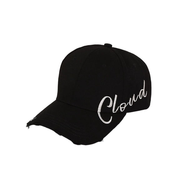 Womens Embroidery Baseball Cap Sports Cap UV Protection Golf Sun Hat Outdoor Lightweight Quick Dry Black