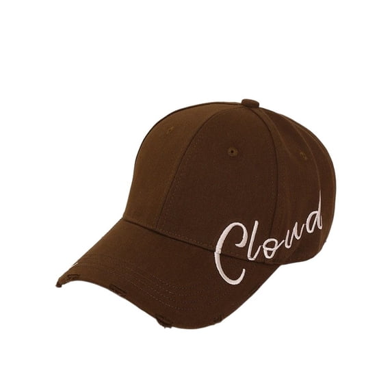 Womens Embroidery Baseball Cap Sports Cap UV Protection Golf Sun Hat Outdoor Lightweight Quick Dry Coffee