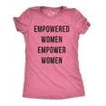 thumbnail image 1 of Womens Empowered Women Empower Women T-shirt Cool Lady Girl Power Feminism  Tee Womens Graphic Tees, 1 of 7