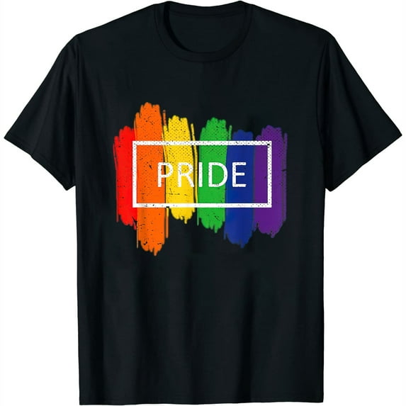 Womens Equality Lgbtq Queer Gay Pride Month Rainbow Flag Lgbt T-Shirt Black X-Large