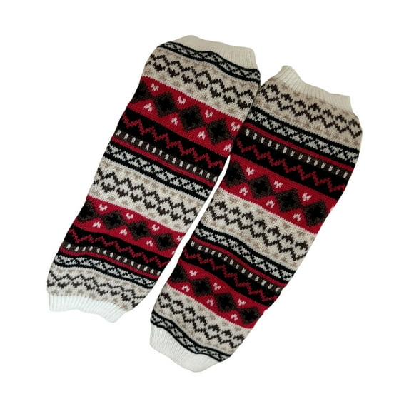 Womens Ethnic Styles Knit Long Socks Subcultures Leg Warmers Winter Warm Ankle Heap Socks Harajukus Boot Sock