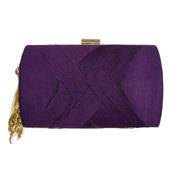 Purple Clutch Purses Women Evening, Crossbody Bag, Shoulder Bag