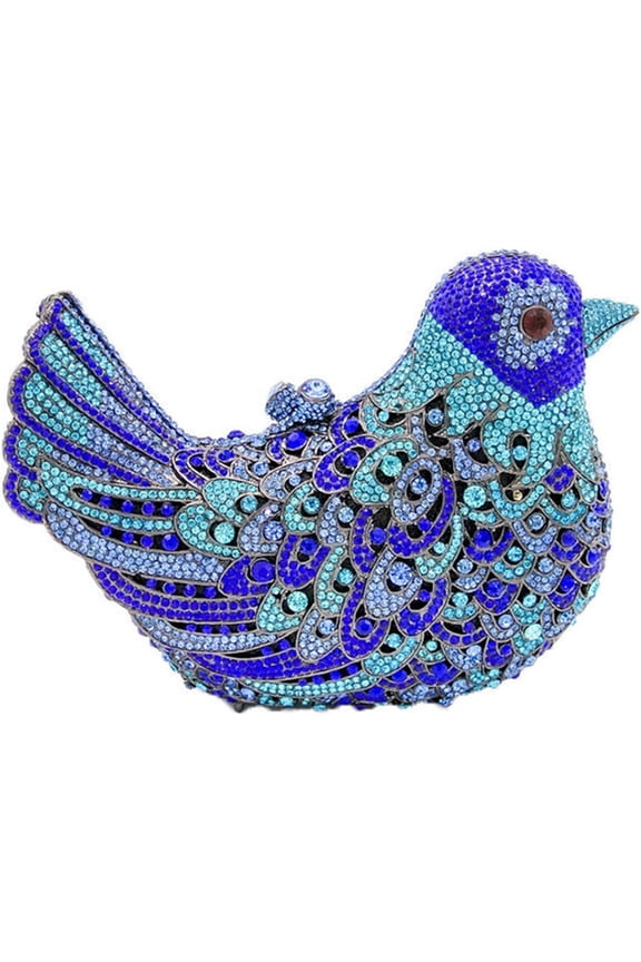 Womens Evening Bags Rhinestone Clutch Bird Purses Bridal Wedding Handbag Cocktail Shoulder Bag Party