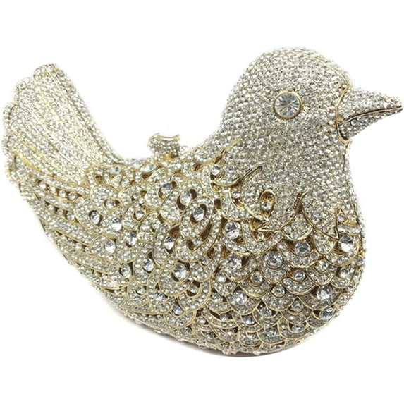 Womens Evening Bags Rhinestone Clutch Bird Purses Bridal Wedding Handbag Cocktail Shoulder Bag Party
