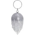 thumbnail image 1 of Womens Evening Bags Shiny Rhinestones Glitter Tassel Round Ball Clutch Purse Handbag for Wedding Party Cocktail, 1 of 7