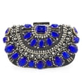 thumbnail image 1 of Womens Evening Clutch Purse Handbag Heavy Beaded Embroidered Evening Bag with Rhinestones, 1 of 15