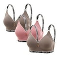 thumbnail image 1 of Womens Everyday Bras, 3 Pack Smooth Wireless Bras for Women No Underwire Comfort Seamless Supportive Bra Full Coverage Push Up Bralettes M-2XL, 1 of 2