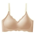 thumbnail image 1 of Womens Everyday Bras Comfortable Wireless Scalloped Bralettes V Neck Bra Soft Support Comfort Bra, 1 of 3