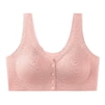 thumbnail image 1 of Womens Everyday Bras, Daisy Bras for Women, Front Snap Closure Padded Bra for Older Senior Women, No Underwire Comfortable Bra M-3XL, 1 of 4