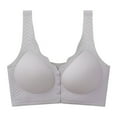 thumbnail image 1 of Womens Everyday Bras, Front Closure Bras for Women Seamless Wireless Push Up Bra No Underwire Full Coverage Comfort Bras Mastectomy Bralettes L-4XL, 1 of 2