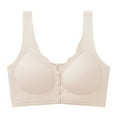 thumbnail image 1 of Womens Everyday Bras, Front Closure Bras for Women Seamless Wireless Push Up Bra No Underwire Full Coverage Comfort Bras Mastectomy Bralettes L-4XL, 1 of 8