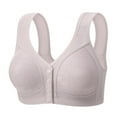 thumbnail image 1 of Womens Everyday Bras, Front Closure Bras for Women Seamless Wireless Push Up Bra No Underwire Full Coverage Comfort Bras Mastectomy Bralettes 36-44, 1 of 7
