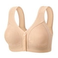 thumbnail image 1 of Womens Everyday Bras, Front Closure Bras for Women Seamless Wireless Push Up Bra No Underwire Full Coverage Comfort Bras Mastectomy Bralettes 36-44, 1 of 7