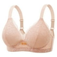thumbnail image 1 of Womens Everyday Bras, Full Coverage Seamless Bra Push Up Non Slip Deep V Plunge Underwire Bras for Women Super Padded Add 2 Cups XS-XL, 1 of 4