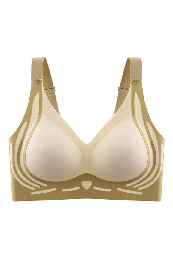 Womens Everyday Bras, Powerful Push up Seamless Bra Caralush Wmstylist Lushfitting Wireless Bra No Underwire Full Coverage Support Anti Sagging Bra M-3XL 