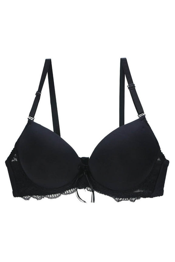 Womens Everyday Bras, Push Up Bralette for Women Sexy Deep V Neck Wireless Bralette Plunge Unpadded Bras Full Coverage Everyday Bra S-2XL