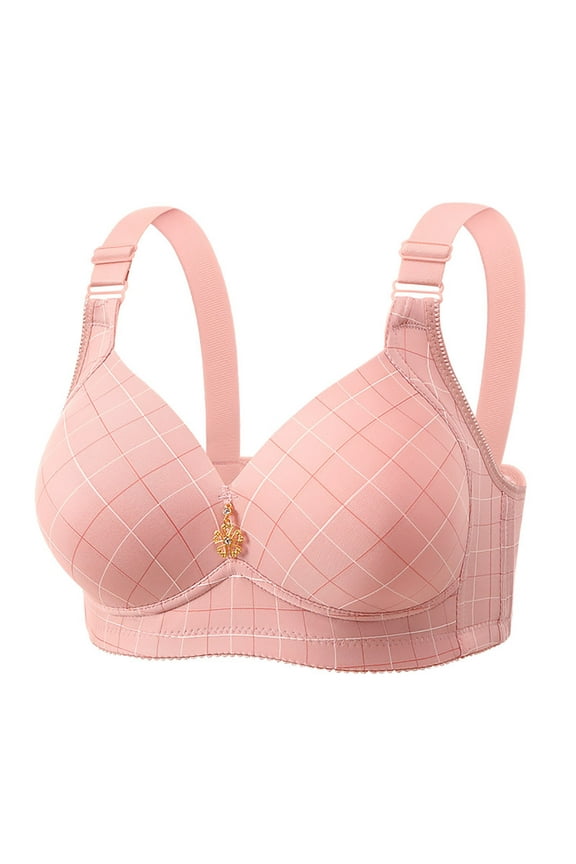 Womens Everyday Bras, Push Up Padded Bras for Women Add 2 Cups Plunge Full Coverage T Shirt Everyday Bra Seamless Underwire Support S-3XL