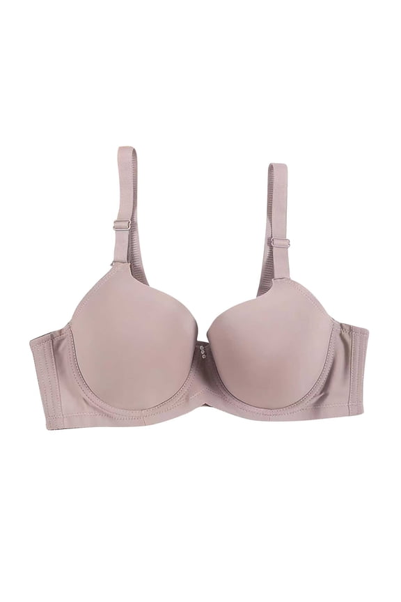 Womens Everyday Bras, Push Up Thick Padded Plunge Underwire T Shirt Lace Bra Lift Support for Women Add One Cup Full Coverage S-3XL