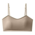 thumbnail image 1 of Womens Everyday Bras, Sports Bra for Women, No Underwire Wireless Bralette Support Padded Cami Bra Seamless Camisole Tank Top M-4XL, 1 of 5