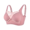 thumbnail image 1 of Womens Everyday Bras, V Lace Bras for Women No Underwire Seamless Bralettes for Women Mesh Wireless Bra Soft Support Everyday T Shirt Bras S-2XL, 1 of 2