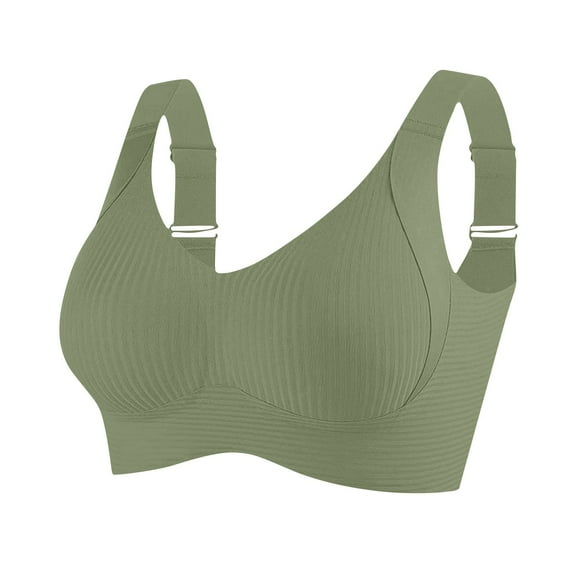 Womens Everyday Sports Bras, Sports Bras for Women, Yoga Comfort Cotton Seamless Stretchy Workout Bra for Women M-3XL