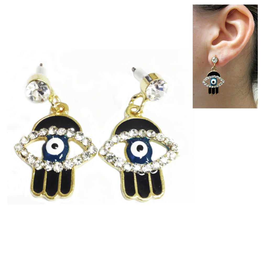 Crystal Eye Of Luck Stud Earrings