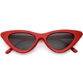 thumbnail image 1 of Womens Exaggerated Frame Cat Eye Sunglases Neutral Colored Lens 48mm (Red / Smoke), 1 of 4