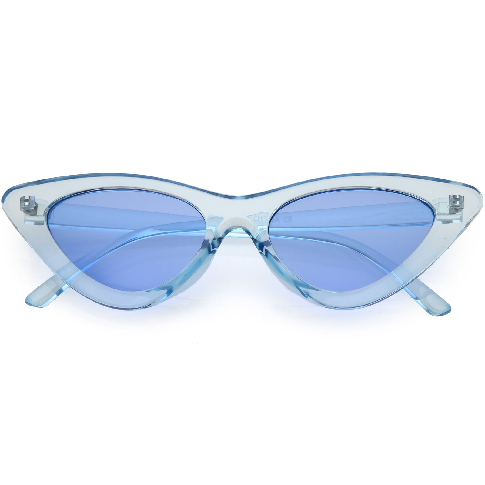 Translucent Cat Eye Sunnies Clear angled cat eye sunglasses | Glassworks London main image 3